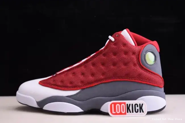 Air 414571-600 Grey Jordan Flint Red 13 Retro Gym 0516
